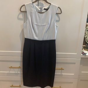 NWT BCBG Navy and Light Blue Dress